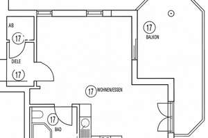 Großzügige, helle Einzimmerwohnung mit großem teilüberdachten Balkon – Ludwigstraße 26, 82140 Olching – Vorschaubild 17