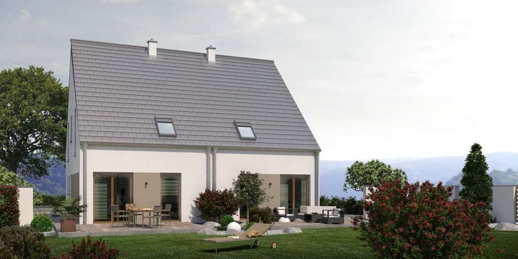 Immobilie in Iffezheim - Innovatives Doppelhaus Double 11 - Raumwunder für modernes Wohnen mit cleverer Raumaufteilung - Bild 1