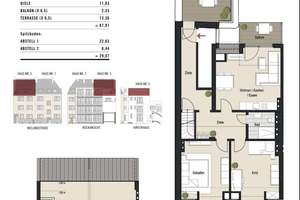Exklusive DG-Wohnung mit großer Dachterrasse & zusätzlichem Spitzboden! Wielandstraße, WE 6 – Wielandstraße 5, 50968 Bayenthal, Köln – Vorschaubild 6
