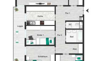Geräumige 4‑Zimmer‑Wohnung in Betzingen – Wohnen im Grünen, stadtnah gelegen – Die vollständige Adresse der Immobilie erhältst du vom Anbieter., 72770 Betzingen, Reutlingen – Vorschaubild 6