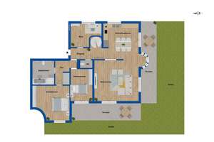 Luxuriöse 4-Zimmerwohnung in villenähnlicher Wohnlage mit großem umlaufenden Garten in Nymphenburg – Die vollständige Adresse der Immobilie erhältst du vom Anbieter., 80639 Nymphenburg, München – Vorschaubild 12