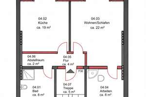 Erstbezug nach Kernsanierung – Lichtdurchflutete 2-Zimmer-Dachgeschosswohnung mit Loftcharakter – Die vollständige Adresse der Immobilie erhältst du vom Anbieter., 51103 Kalk (Ortsteil), Köln – Vorschaubild 8