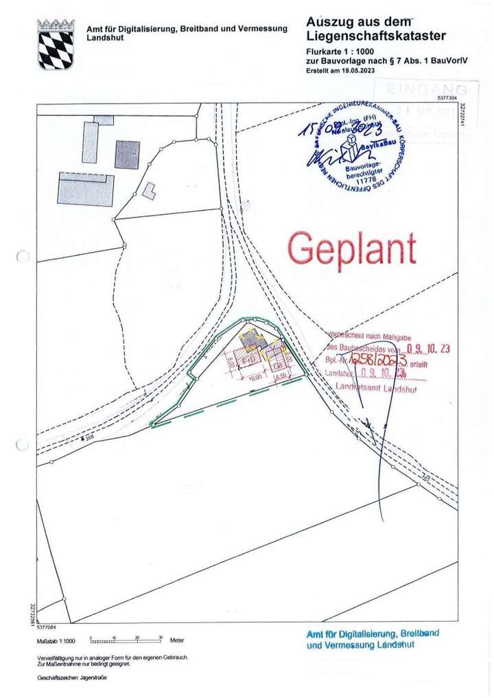 genehmigter Bauvorbescheid