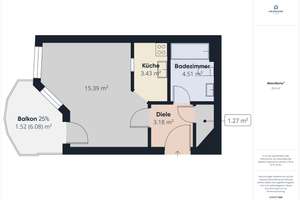 Schöne 1-Zimmer Wohnung in guter Lage Sandhausen – Die vollständige Adresse der Immobilie erhältst du vom Anbieter., 69207 Sandhausen – Vorschaubild 20