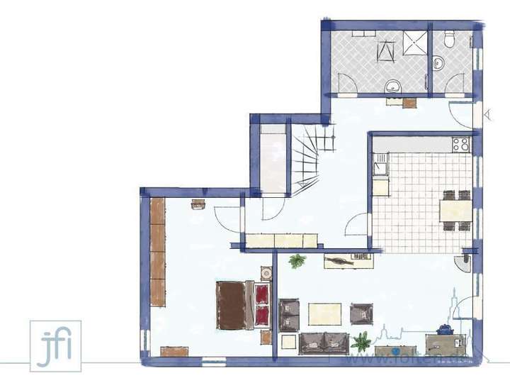 ZFH Grundriss Whg hinten