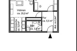 2-Zimmer-Wohnung ca. 56,37 m² sofort verfügbar – Gorch-Fock-Str. 38, 30177 Hannover – Vorschaubild 1