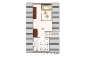 Möblierte Maisonettewohnung mit zwei Schlafzimmern, zwei Bädern und WG-Eignung in Karlsruhe – Die vollständige Adresse der Immobilie erhältst du vom Anbieter., 76199 Weiherfeld-Dammerstock, Karlsruhe – Vorschaubild 16