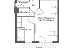 Renovierte 1,5-Zi.-Wohnung mit Balkon – Die vollständige Adresse der Immobilie erhältst du vom Anbieter., 28359 Lehe, Bremen – Vorschaubild 7