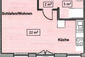 Hochwertiges Studio-Apartment in Mannheim Neckarstadt-West, vollmöbliert, 1-Zimmer Wohnung, möbliert – 68169 Neckarstadt-West, Mannheim – Vorschaubild 10
