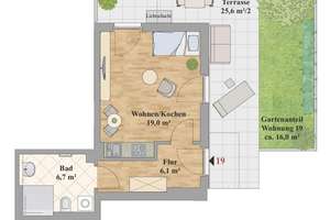 Erstbezug in attraktivem Neubau! Terrasse, eigener Garten, barrierefrei! – Die vollständige Adresse der Immobilie erhältst du vom Anbieter., 1219 Leubnitz-Neuostra, Dresden – Vorschaubild 8