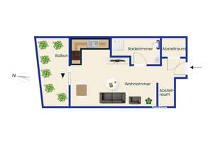 Modernes 1-Zimmer-Apartment mit großzügigem Balkon und hochwertiger Ausstattung in Hamburg-Bramfeld – Die vollständige Adresse der Immobilie erhältst du vom Anbieter., 22177 Bramfeld, Hamburg – Vorschaubild 9