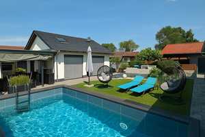 Design trifft See: Exklusive Mini-Villa mit Wellness & Pool am Kinzigsee (Pacht 20 Jahre) – Am Kinzigsee 1, 63505 Main-Kinzig-Kreis – Vorschaubild 4