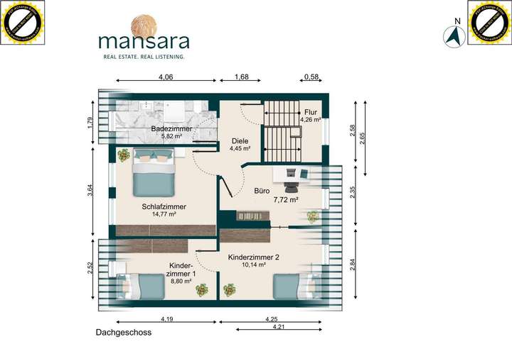 Grundriss Dachgeschoss