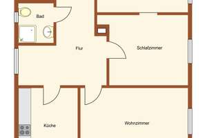 schöne 3-Zimmer-Wohnung im beliebten Zentrum von Ulm-Söflingen | mit Einbauküche | 100m zur S-Bahn – 89077 Söflingen, Ulm – Vorschaubild 2