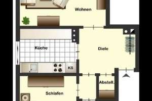 Gemütliche 2-Zimmer-Dachgeschosswohnung im Remscheider Südbezirk – Die vollständige Adresse der Immobilie erhältst du vom Anbieter., 42855 Zentralpunkt, Remscheid – Vorschaubild 10
