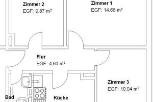 Gemütliche 3 ZKB im Forstfeld! – Wißmannstraße 41, 34123 Forstfeld, Kassel – Vorschaubild 2