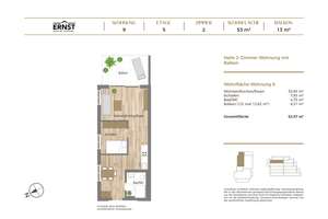 Helle 2-Zimmer-Wohnung mit Balkon – 79104 Herdern-Süd, Freiburg im Breisgau – Vorschaubild 5