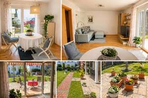 Gartenwohnung in Feldmoching: hochwert. möbl., Pauschalmiete (Doppel-Carport, Internet, Neb.kosten)