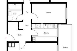 Komfortable Dreizimmerwohnung mit Aufzug, Balkon und eigener Garage zum Erwerb – 50767 Lindweiler, Köln – Vorschaubild 7