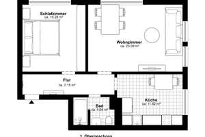 Bremen-Schwachhausen | Modernisierte 2-Zimmer-Wohnung mit Duschbad in gefragter Lage – 28209 Schwachhausen (Ortsteil), Bremen – Vorschaubild 9