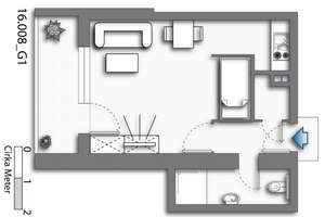 Gemütliche 1-Zimmer-Wohnung mit Balkon - Bielefeld-Brackwede – Stadtring 51, 33647 Brackwede, Bielefeld – Vorschaubild 8