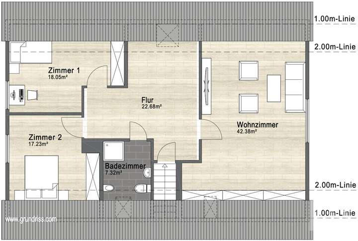 Grundriss Obergeschoss