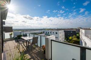Skylineblick de luxe – 4-Zi-Penthouse mit 3 Top-Außenbereichen Riedberg Quartier Schöne Aussicht