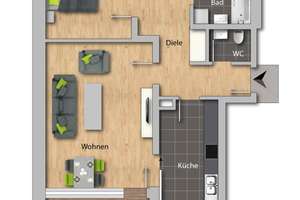 Komfortables Wohnen im Erdgeschoss:   
3-Zimmer-Wohnung mit Gartenanteil – Die vollständige Adresse der Immobilie erhältst du vom Anbieter., 82110 Germering – Vorschaubild 22