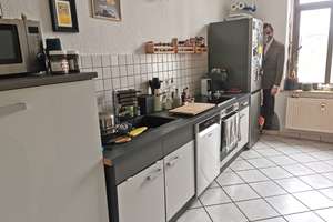 3-R.-Whg., hell/freundlich,  Gäste-WC,  Bad mit Wanne, Laminat Nußbaum – Weststraße 78, 9112 Kaßberg, Chemnitz – Vorschaubild 7