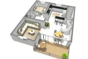 Stilvolle Maisonette-Wohnung mit Loggia – Mönchengladbach – Vorschaubild 12