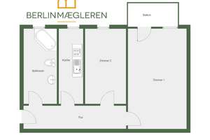 Attractive, vacant flat with balcony in a quiet location – Raabestraße 15, 10405 Prenzlauer Berg, Berlin – Vorschaubild 10