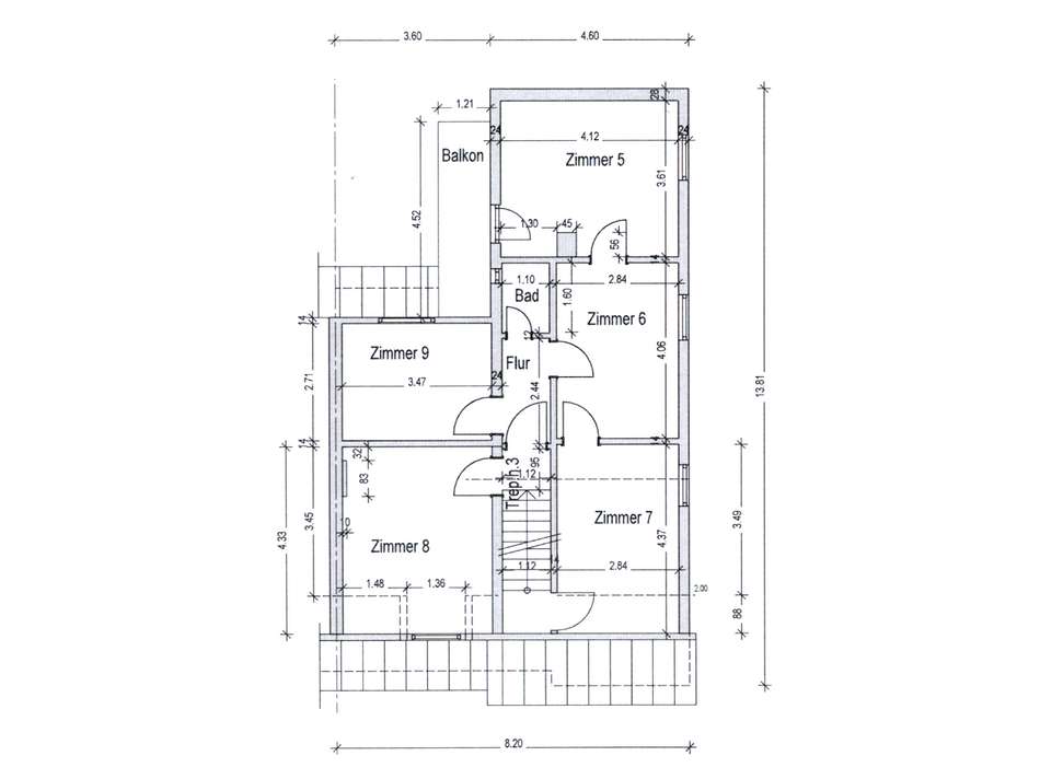 Obergeschoss - nicht maßstä...