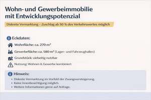 Wohn- und Gewerbeobjekt mit Hallen, Lager und Einfamilienhaus – vielseitig nutzbar, provisionsfrei – Die vollständige Adresse der Immobilie erhältst du vom Anbieter., 59597 Erwitte – Vorschaubild 1