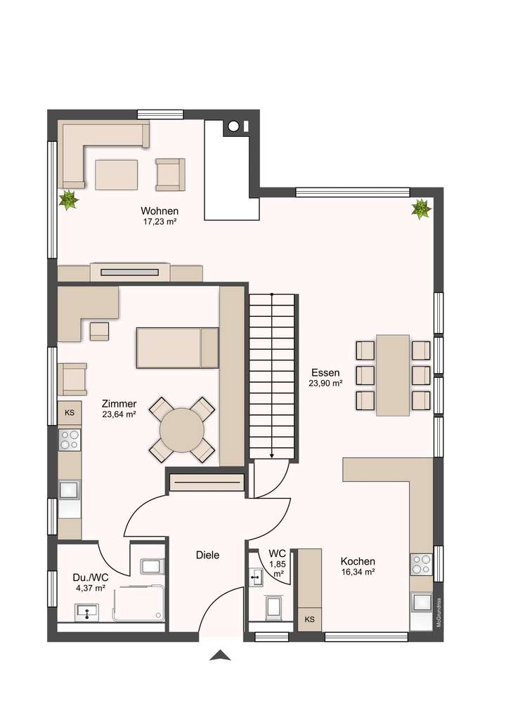 Grundriss Erdgeschoss