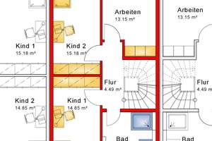 Modernes Neubau- Reihenhaus in Mannheim Wallstadt mit Terrasse, Garten, Dachloggia ✨, und Carport 🚘 – Die vollständige Adresse der Immobilie erhältst du vom Anbieter., 68259 Wallstadt, Mannheim – Vorschaubild 8