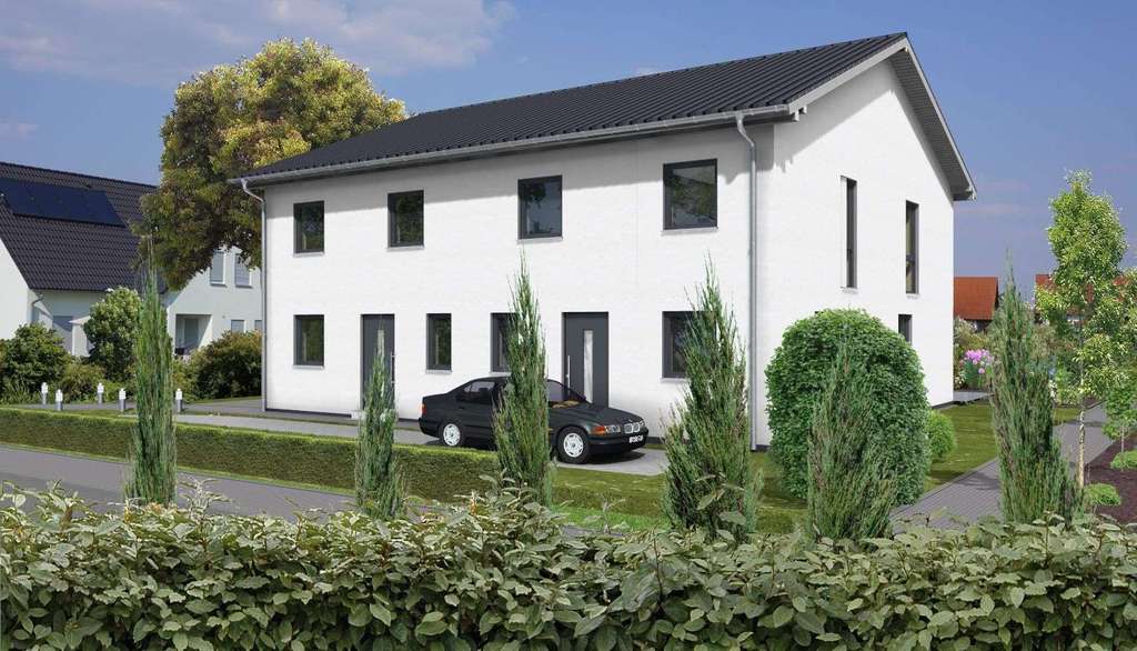 Immobilie in Osloß - **Großzügige Doppelhaushälfte in Osloss inkl. Grundstück** - Bild 1