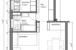 Dachgeschoss 1-Zimmer-Wohnung in Harlaching – Die vollständige Adresse der Immobilie erhältst du vom Anbieter., 81545 Harlaching, München – Vorschaubild 2