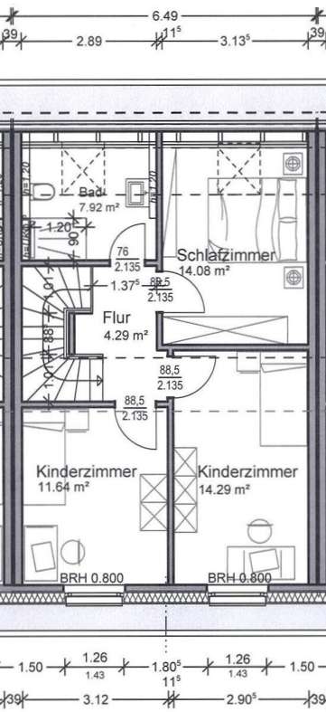 Grundriss Dachgeschoss