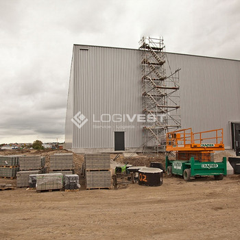 Projektierter Neubau einer hochmoderne Logistikfläche direkt an der A6