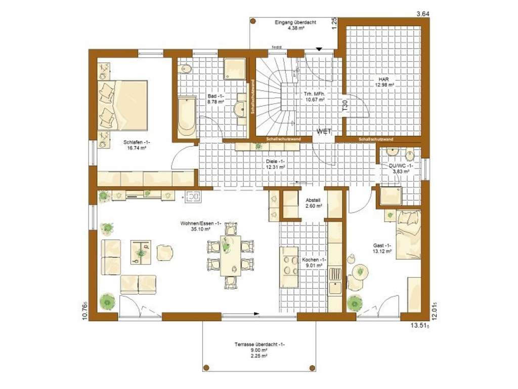 Immobilie in Adelsheim -  2 Familien im Traumhaus und 2mal  KFW QNG nutzen - Bild 1
