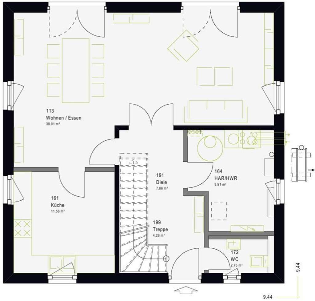 Immobilie in Neumarkt-Sankt Veit - Projektiertes Einfamilienhaus mit Doppelgarage - modernes Wohnen mit Komfort und Stil - Bild 2