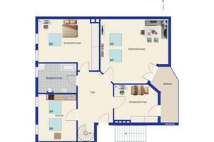 Baudenkmal: 4-Raum-Maisonettewohnung mit Balkon, Dachterrasse und Lift in Magdeburg Sternenviertel – 39104 Altstadt, Magdeburg – Vorschaubild 14