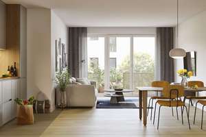 WE74 – Helle 3-Zimmer-Wohnung im 2. Obergeschoss mit großzügigem Wohnbereich und Balkon