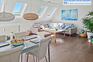 Schicke 2,5-Zimmer-Penthouse-Maisonette mit Dachterrasse und Burgblick in attraktiver Lage – Die vollständige Adresse der Immobilie erhältst du vom Anbieter., 90408 Pirckheimerstraße, Nürnberg – Vorschaubild 2