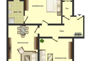 Anmieten und 500 EUR WM-Prämiengutschein sichern! Stilvolle 2-Zimmer-Wohnung in Duisburg Ruhrort – Krusestraße 5, 47119 Ruhrort, Duisburg – Vorschaubild 3