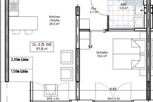Helle Dachgeschosswohnung - mit Einbauküche + Balkon – Schelpsheide 19a, 33613 Schildesche, Bielefeld – Vorschaubild 5