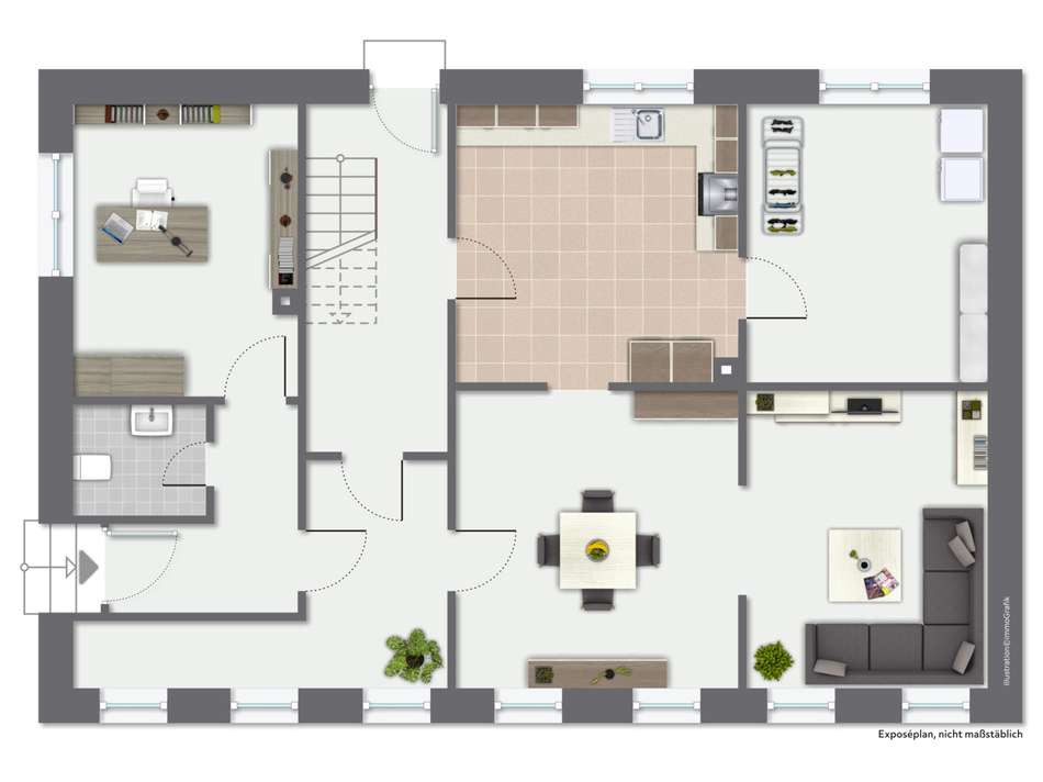 Grundriss EG - nicht maßstabsg