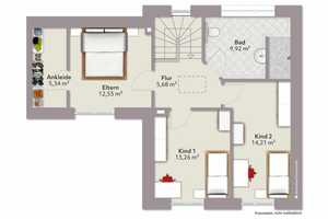 Neubau-Einfamilienhäuser in Reihe im KfW 55 EE Standard – Oldenburg (Oldenburg) – Vorschaubild 21