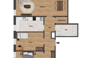 Moderne 3 Raumwohnung in einem kernsanierten Ensemble in ruhiger Lage am Marienbergpark – Die vollständige Adresse der Immobilie erhältst du vom Anbieter., 90425 Thon, Nürnberg – Vorschaubild 10