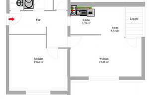 Geschmackvolle, moderne 2-Zimmer-Wohnung mit Loggia in Mannheim-Niederfeld – Feldbergstraße 60, 68163 Neckarau, Mannheim – Vorschaubild 2